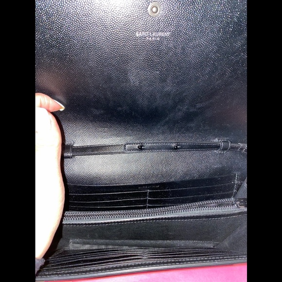 AUTHENTIC Saint Laurent Large Kate Woc- Black - Picture 5 of 7